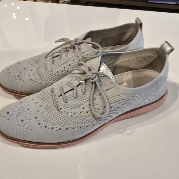 Cole Haan Grey Lace-up Shoes - Picture 2 of 6